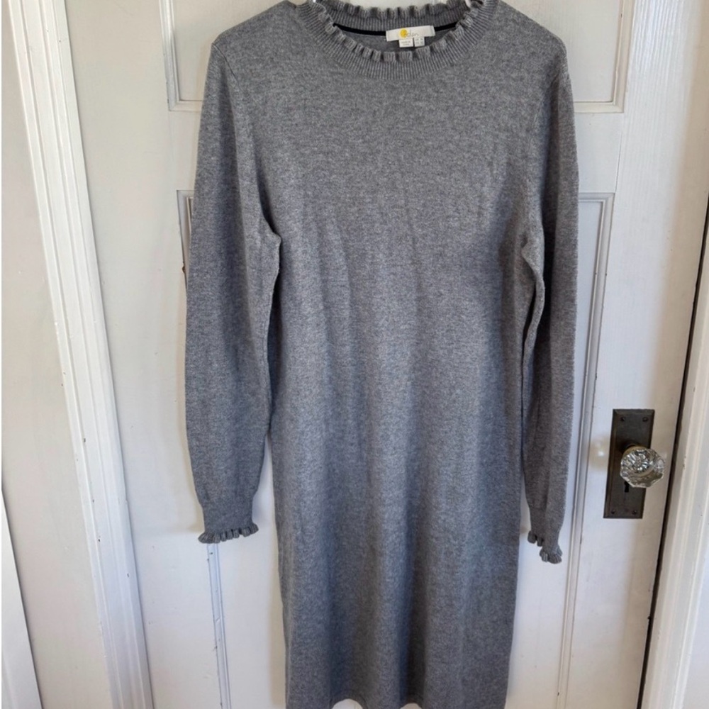 Boden gray sweater dress size US10